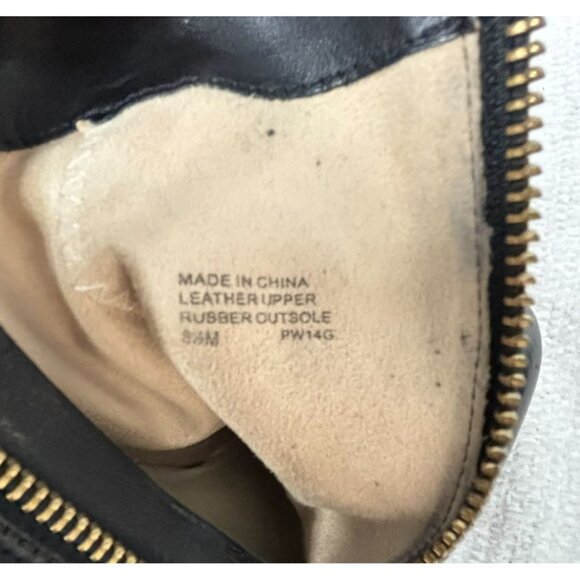 Michael Kors Black Leather Wedge Heel Booties Size 8.5 M #45983 - Picture 7 of 7